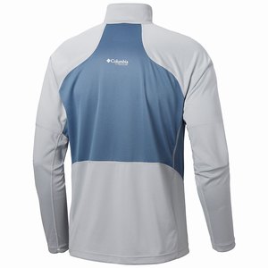 Columbia Titan Trail™ Half Zip Skjorta Herr Grå/Blå (TQILS0923)